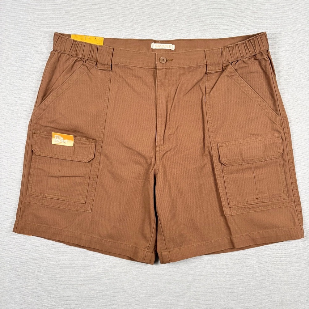 Savane Hiking Cargo Shorts Mens Size 40 Toffee Cotton NEW